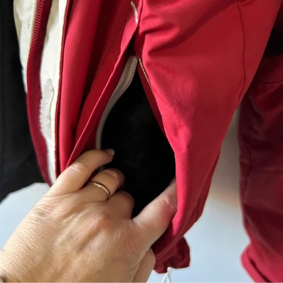 LL Bean Men's Medium The Weather Network 3 in 1 Red Jacket Black Fleece Insert - Picture 6 of 14